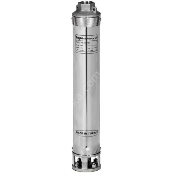 Impo Sk 412/11 Krom Başlıklı 3hp Monofaze Derin Kuyu Dalgıç Pompa Motorlu ürün görseli 1
