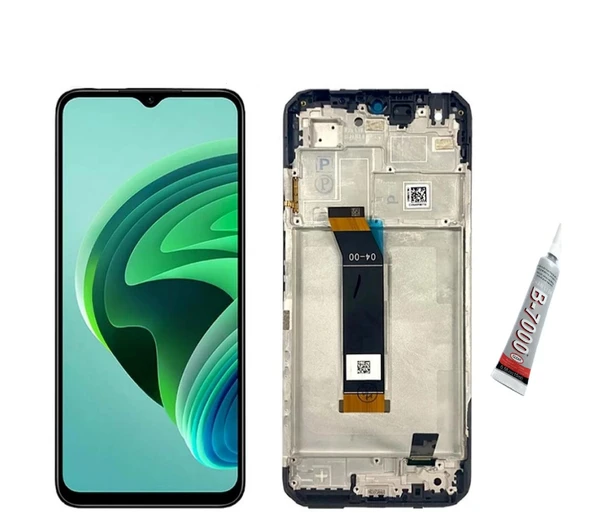 REDMİ NOTE 11E  Ekran Dokunmatik Çıtalı (SİYAH) B7000 YAPIŞTIRICI ürün görseli 1