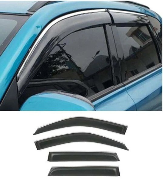 Suzuki Vitara Uyumlu 2015 Sonrası Kromlu Cam Rüzgarlığı İthal ürün görseli 1