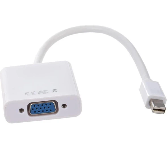 4689 Mini Displayport to VGA Çevirici Dönüştürücü Macbook Adaptör Kablosu ürün görseli 1