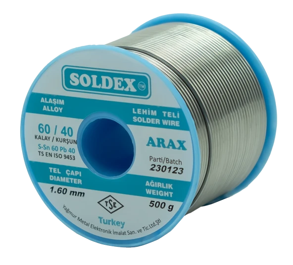 PTTAVM: Soldex 1.60mm 500gr Sn60 Pb40 Arax Lehim Teli