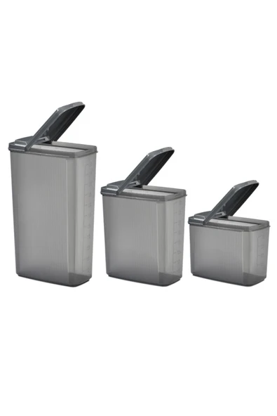 Trade Bazaar Erzak Kabı 3'lü Set (1,2 L - 1,7 L - 2,4 L) ürün görseli 1