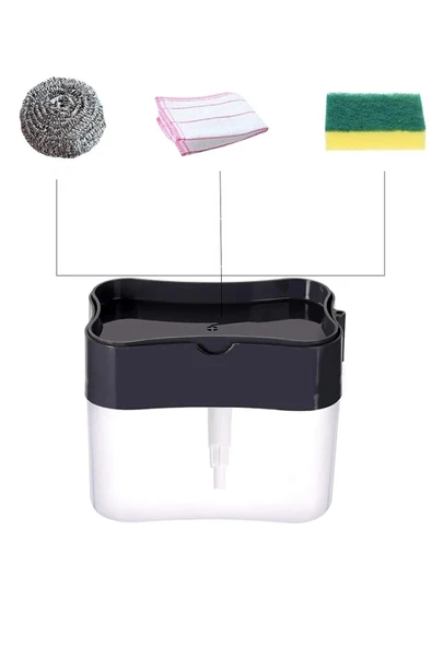 Trade Bazaar 2'si Bir Arada Süngerli Sıvı Deterjan Dispenser - Resim 2