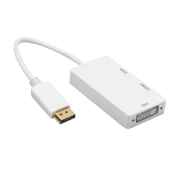 5056 Displayport To Hdmi Vga Dvi Çevirici Dönüştürücü Adaptor ürün görseli 1