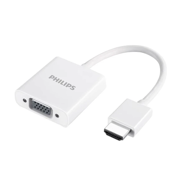 Philips Hdmı To Vga Laptop Pc Monitör Görüntü Converter Çevirici Hdmi Çıkışını Vga Girişine Çevirici Dönüştürücü ürün görseli 1