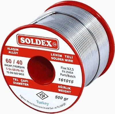 Soldex Lehim Teli 2mm Sn60 Pb40 500Gr ürün görseli 1