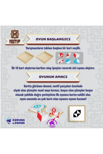Curious&Genius TAZOF MOTİF TURNUVA KUTU OYUNU ürün görseli 1