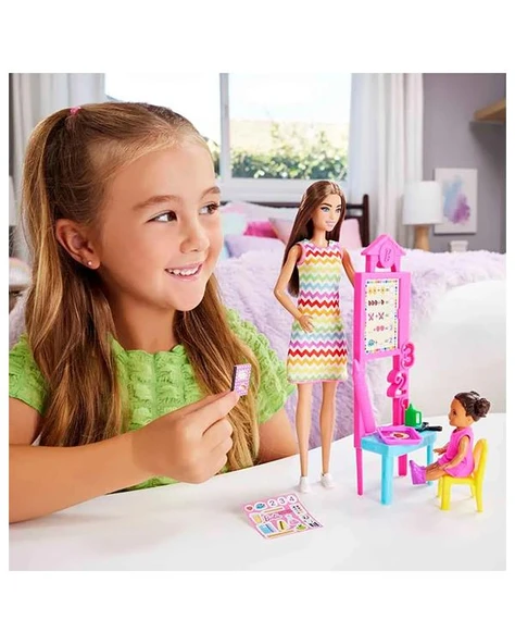 Barbie Kariyer Bebeği Öğretmen JCR76 - Resim 4