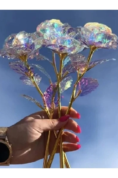 2 adet sonsuzluk gülü galaxy rose kelebek buketi hediye yılbaşı anneler sevgililer günü hediye ürün görseli 1