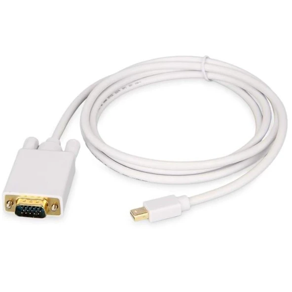 Mini Displayport To Vga Çevirici Dönüştürücü Adaptör Thunderbolt Kablosu 1.8M ürün görseli 1