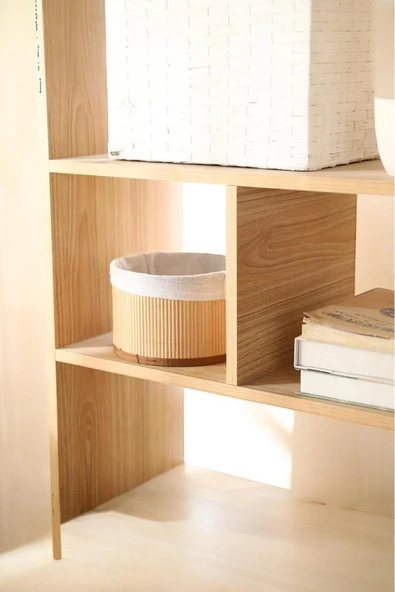 Sezka Life 3'lü Bambu Sepet - Resim 2