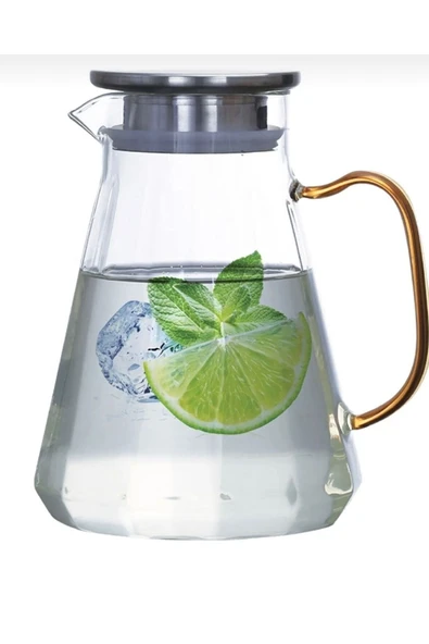 Akkoyunlu home 1500 Ml Metal Kapaklı Cam Sürahi ürün görseli 1