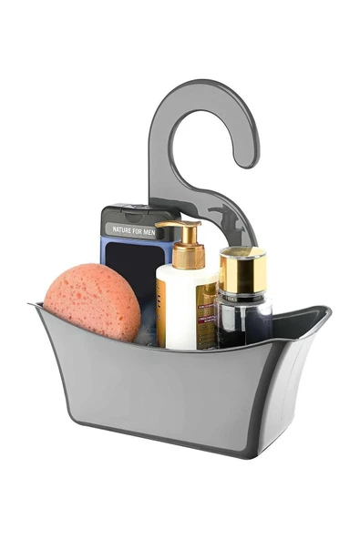 Akkoyunlu home Çok Amaçlı Duş Banyo Sepeti Organizer - Gri ürün görseli 1