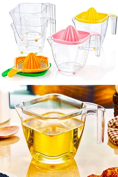 Akkoyunlu home Limon Portakal Narenciye Sıkacağı Katı Meyve Sıkacağı 1 Lt Ölçü Kabı Pratik Mutfak Gereçleri ürün görseli 1