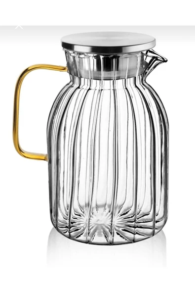Akkoyunlu home Metal Kapaklı Aıda Cam Sürahi 1800 Ml ürün görseli 1
