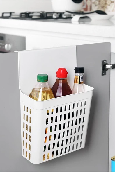 Akkoyunlu home Plastik Askılı Dolap Düzenleyici Dolap Içi Deterjanlık Beyaz ürün görseli 1