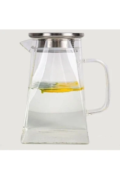 Akkoyunlu home Metal Kapaklı Cam Sürahi 1200 Ml Cam ürün görseli 1