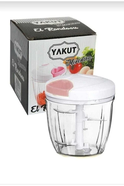 Akkoyunlu home Büyük Boy 5 Bıçaklı Ipli El Rondosu Doğrayıcı 1000 ml ürün görseli 1