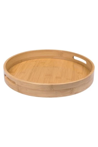 BALSA Yuvarlak Bambu Tepsi 35 Cm ürün görseli 1