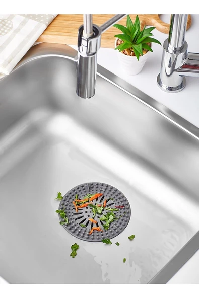 Akkoyunlu home Yuvarlak Silikon Lavabo Ve Küvet Süzgeci, Lavabo Tıkacı ürün görseli 1