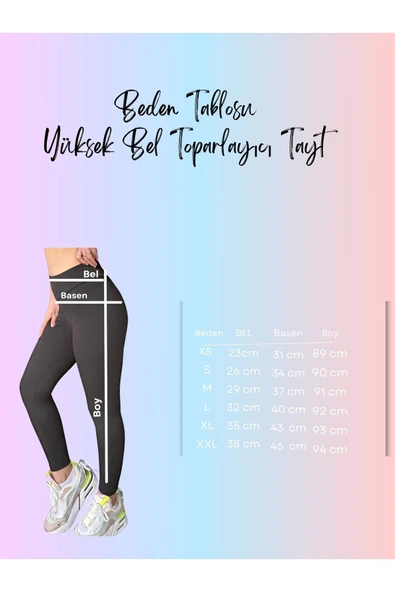 Yüksek Bel Toparlayıcı Tayt - Resim 3