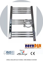 DECOPAN ELEKTİRİKLİ 400/1000MM KROM HAVLUPAN(14 boru) ürün görseli 1