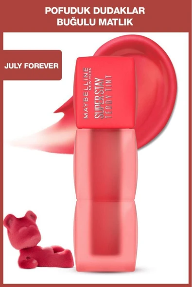 Maybelline Super Stay Teddy Tint Uzun Süre Kalıcı Likit Mat Tint 35 July Forever ürün görseli 1