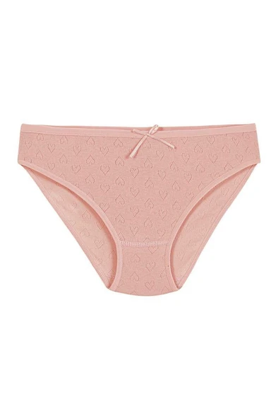 6 Adet Yıldız Bayan Ribana Kalpli Bikini Külot Pudra 3573 ürün görseli 1