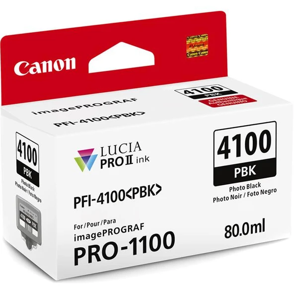 Canon INK PFI-4100 PBK Photo Black Mürekkep ürün görseli 1