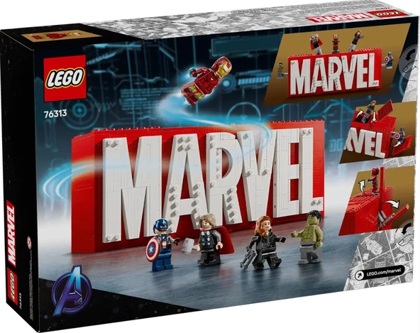 Lego Marvel Logosu ve Minifigürleri 76313 - Resim 2