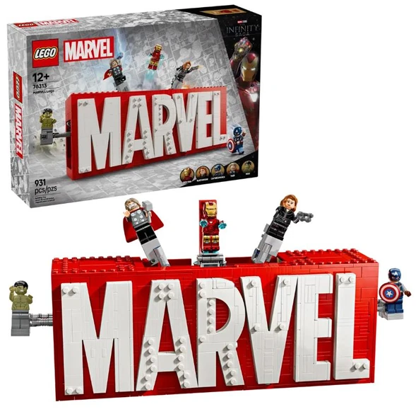 Lego Marvel Logosu ve Minifigürleri 76313 ürün görseli 1