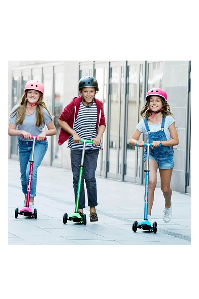 Micro Maxi Deluxe 3 Tekerlekli Scooter Blue  Mavi 5-12 Yaş ürün görseli 1
