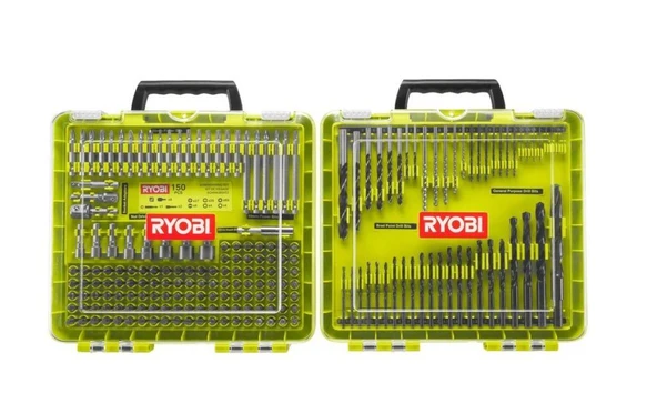 Ryobi RAKDD200 Vidalama ve Matkap Ucu Seti 200 Parça ürün görseli 1