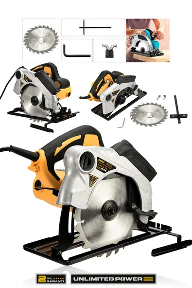 Assur 1400W Elektrikli Sunta Kesme 185 Mm Daire Testere ürün görseli 1
