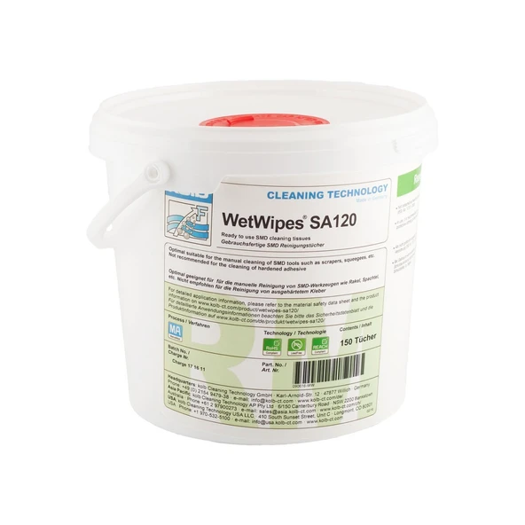 WipeEx SA120 Havsız Islak Temizleme Mendili (150 Ad) Kolb SMD Wet Wipes ürün görseli 1