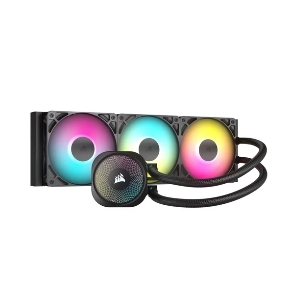 CORSAIR NAUTILUS 360 RS ARGB R2120 ARGB Fanlı 360mm Sıvı İşlemci Soğutucu-CW-9060093-WW ürün görseli 1