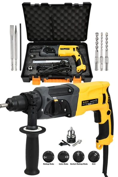 Assur 850W Darbeli Metal Şanzıman Kırıcı Delici Hilti Matkap ürün görseli 1