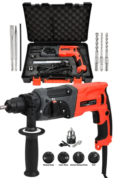 Assur 850W Darbeli Metal Şanzıman Kırıcı Delici Hilti Matkap ürün görseli 1