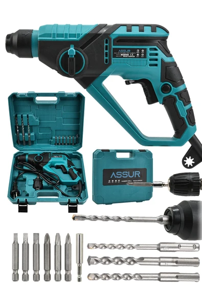 Assur 250W 2 Kademeli Bakır Sargılı Darbeli Kırıcı Delici Hilti ürün görseli 1
