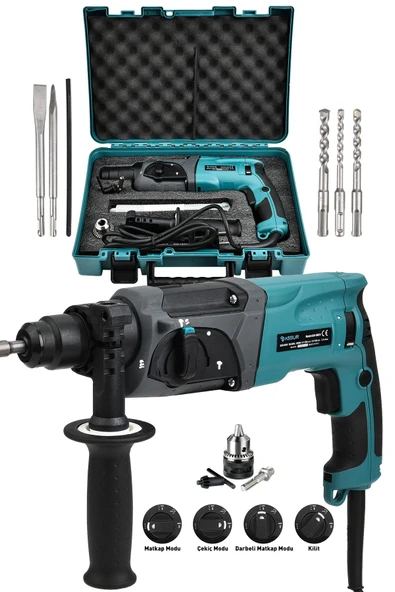 Assur 850W Darbeli Metal Şanzıman Kırıcı Delici Hilti Matkap ürün görseli 1