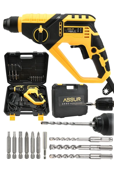 Assur 250W 2 Kademeli Bakır Sargılı Darbeli Kırıcı Delici Hilti ürün görseli 1