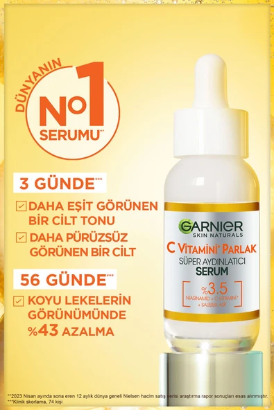 C Vitamini Parlak Süper Aydınlatıcı Serum 30ml - Resim 4