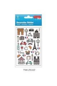 TANEX TNX-25101 PUFFY TURISTIK YERLER-1 STICKER TE ürün görseli 1