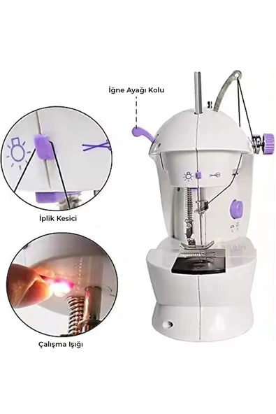 Mini Pedallı Sewing Dikiş Makinesi Ev Tipi - Resim 5