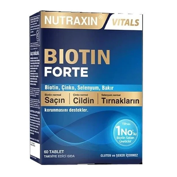 Nutraxin Biotin Forte 60 Tablet ürün görseli 1