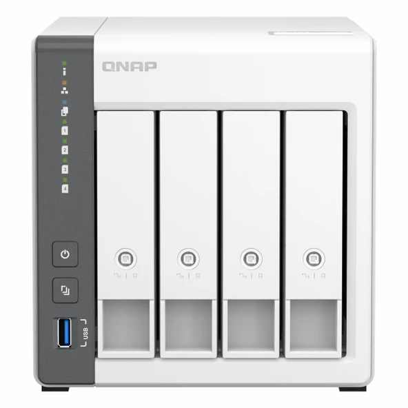 QNAP TS-433 (4x24TB Desteği) RAID(0-1-5-6-10) NAS Depolama Ünitesi ürün görseli 1
