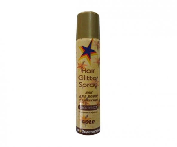 Akat Glitter Renkli Saç Spreyi Gold 75 Ml ürün görseli 1