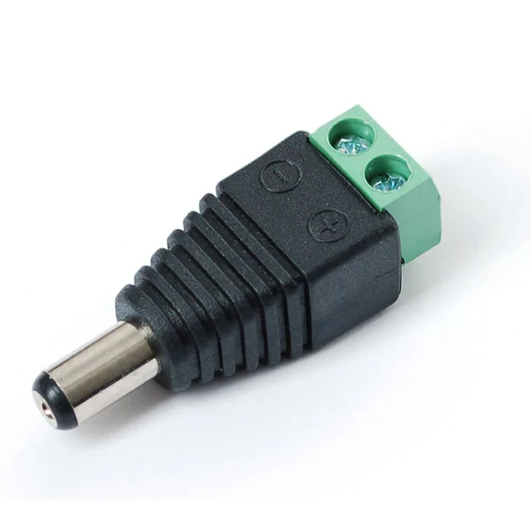 5.5mm x 2.1mm Dc Adaptör Klemens Dönüştürücü Erkek 24V 5A 2 Pin Terminal Kolay Lehimsiz Hızlı Bağlantı Elektronik Devre Kaynak Çevirici Soket ürün görseli 1