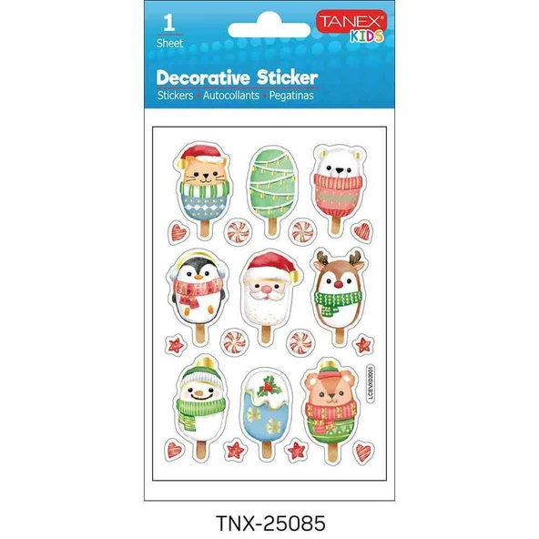 TANEX TNX-25085 PUFFY DONDURMA ŞEKILLERI STICKER T ürün görseli 1