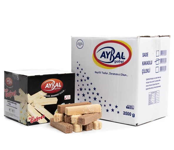 Aybal Sade-Kakaolu Gofret 3.5 KG - Resim 2
